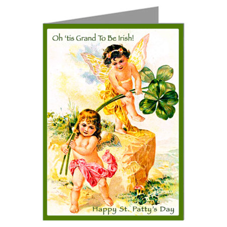 image of cupids with shamrock