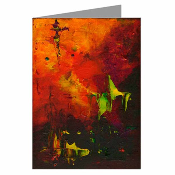 Abstract Painting Stationary Cards